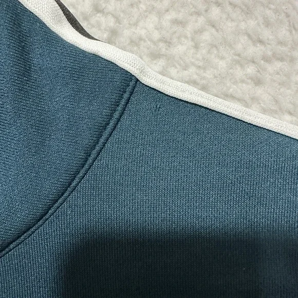 Athleta Crosstown Track Dress 1/4 Zip Long Sleeve Stripes Women's Size XS Green‎ - Picture 16 of 16